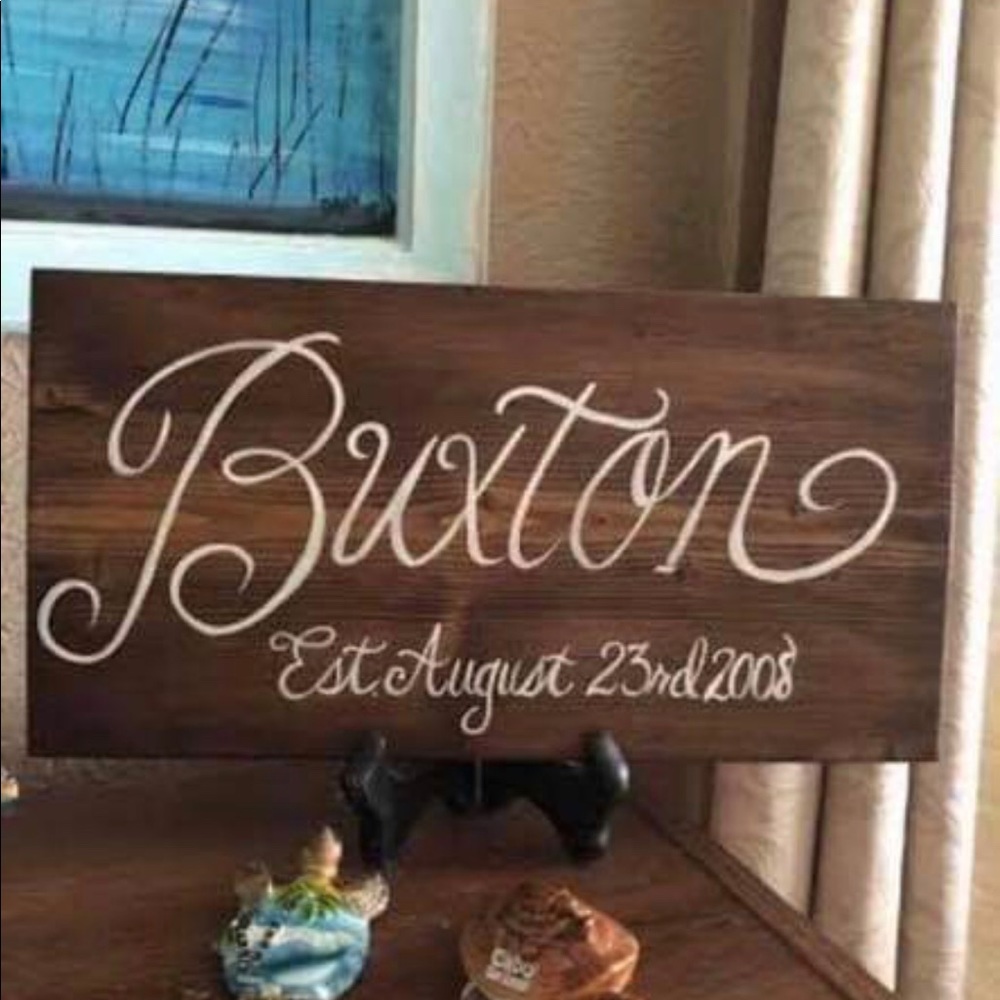 Custom name plaques